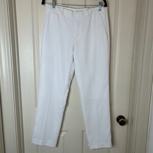 Perry Ellis Portfolio Modern Fit White Dress Pants Mens Size 30x30 Flat Front